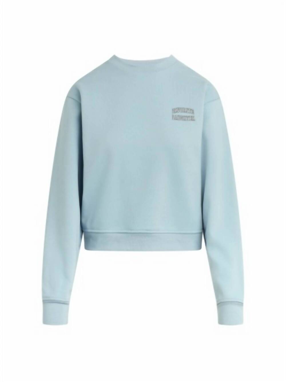 NEW FAVORITE DAUGHTER women's the collegiate chest classic sweatshirt in sea blu